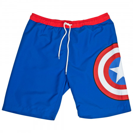 Captain America Shield Logo Board Shorts